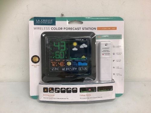 La Crosse Wireless Color Forescast Station, E-Comm Return - Lot 462