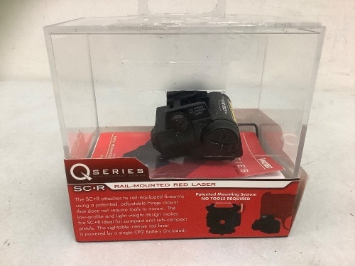 Q-Series Rail Mounted Red Laser, E-Comm Return - Lot 490