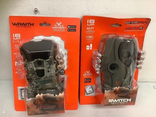 Lot of (2) Assorted Trail Cams, E-Comm Return - Lot 496