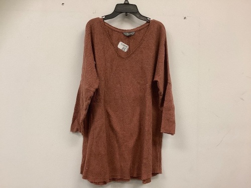 Natural Reflections Womens Waffle Knit Top, XL, Appears New - Lot 596