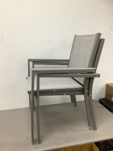 Outdoor Patio Chairs, Set of 2 - Lot 6194