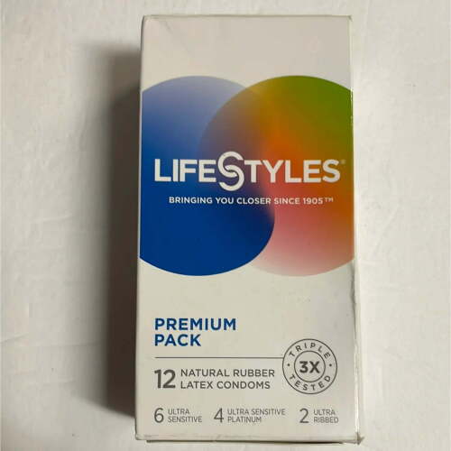 Lifestyles Premium Condoms, 12ct - Lot 6178