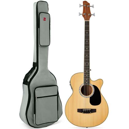 Acoustic Electric Bass Guitar w/ Equalizer, Truss Rod - Lot 6370