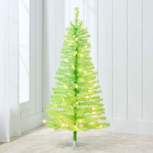Prelit Colorful Mini Spruce Christmas Tree w/ LED Lights - 4ft - Lot 6393