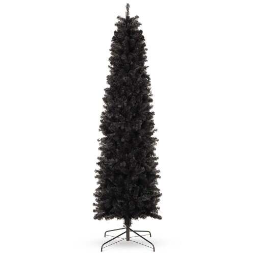 Black Artificial Pencil Holiday Christmas Tree - Lot 6423