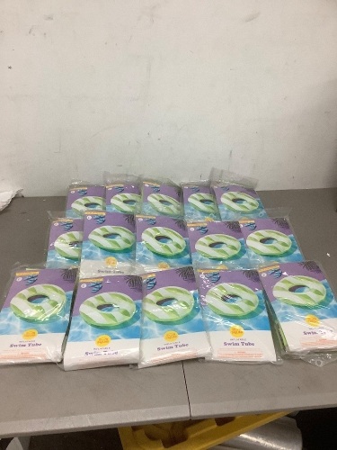 Box of Inflateable Swim Tubes 15ct - Lot 6551