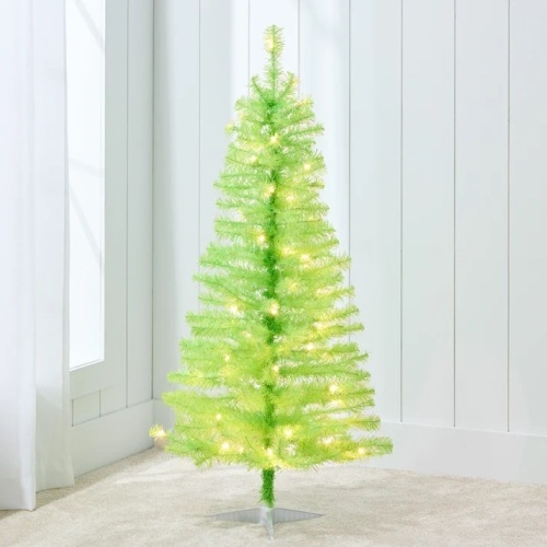 Prelit Colorful Mini Spruce Christmas Tree w/ LED Lights - 4ft - Lot 6579