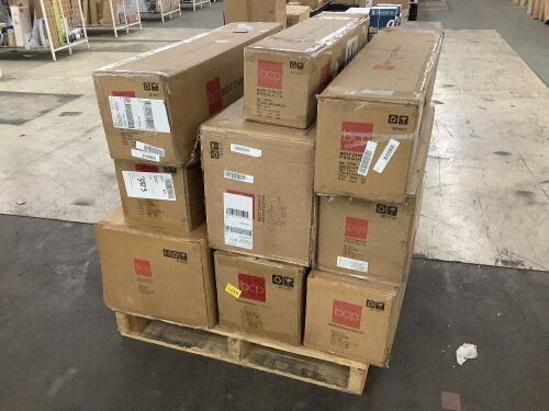 Lot of (8) Christmas Trees & (1) Large Wreath - Uninspected - Lot 150