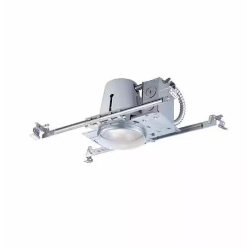 Commercial Electric 4 in. White Recessed Non-IC New Construction Housing, 6-Pack - Lot 297