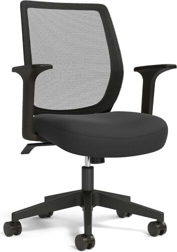 Union & Scale Essentials Mesh Back Fabric Task Chair, Black - Lot 349