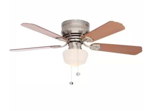 Middleton 42 in. LED Indoor Brushed Nickel Ceiling Fan with Light Kit - Lot 482