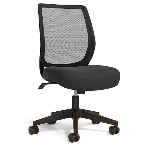Union & Scale Essentials Armless Ergonomic Fabric Swivel Task Chair - Lot 620