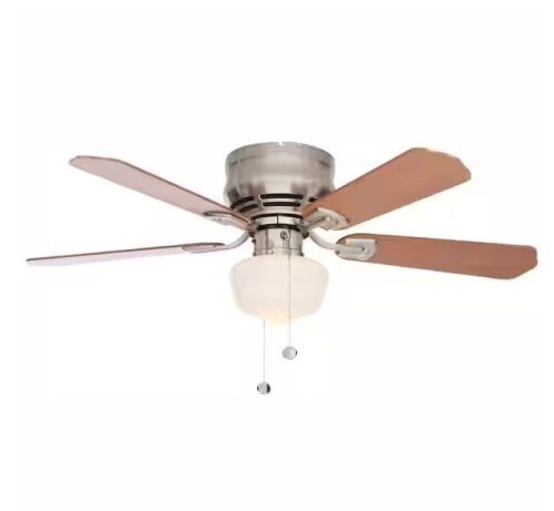 Middleton 42 in. LED Indoor Brushed Nickel Ceiling Fan with Light Kit - Lot 787