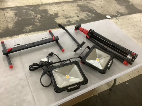 Husky 10,000-Lumen Twin-Head LED Work Light - Lot 458