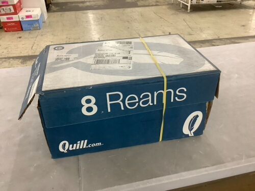 Quill Brand 8.5" x 11" Multipurpose Copy Paper, 20 lbs., 94 Brightness, 4000 Sheets - Lot 556