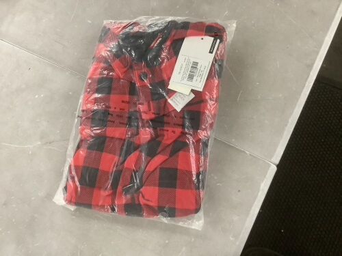 Lot of (26) Mens Buffalo Plaid One Piece Pajamas, XXL - Lot 667