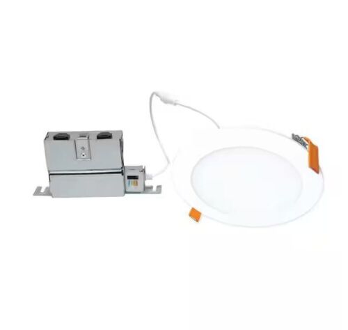 Lot of (4) HALO HLBPH 6 in. Adjustable CCT Canless IC Rated Dimmable Indoor, Outdoor Integrated LED Recessed Light Kit - Lot 668