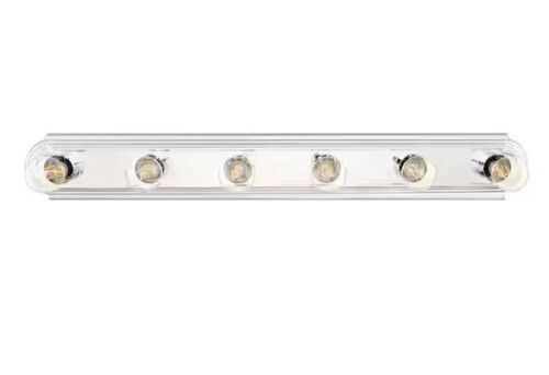 Hampton Bay 36 in. 6-Light Chrome Finish Vanity Ligh - Lot 232