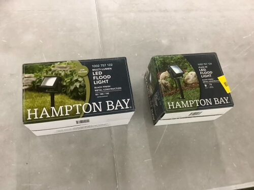 Lot of (2) Hampton Bay LED FLood Lights - Lot 549