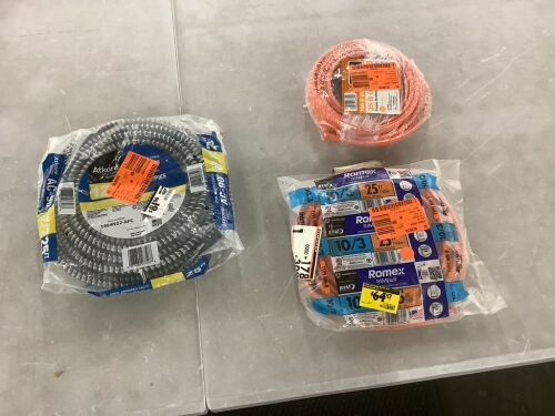 Lot of (3) Southwire Electrical Cable/Wire - Lot 731