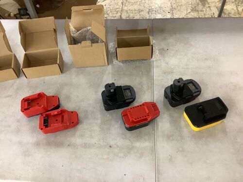 Lot of Power Tool Battery Adapters - Lot 139