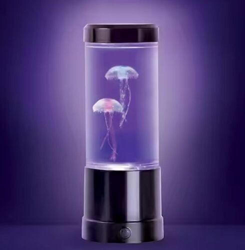 Lot of (6) 9 in. Black Indoor Jellyfish Table Lamp with RGB LED - Lot 742