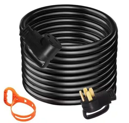 VEVOR 50 ft. 50 Amp RV Extension Cord Premium Power Cord RV Wire Diameter Extension Cord 6 Wire Gauge RV Cord - Lot 78