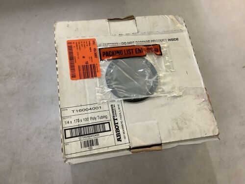UDP 1/4 in. O.D. x 0.170 in. I.D. x 100 ft. Natural Polyethylene Tubing with Dispenser Box - Lot 827