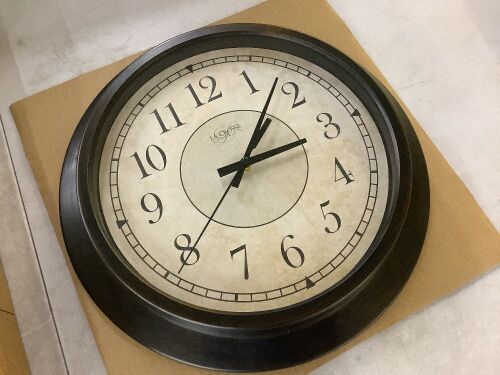 La Crosse Technology 14” Beige And Brown Savannah Wall Clock - Lot 822