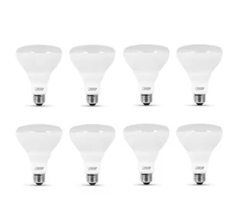 Feit Electric 85-Watt Equivalent BR30 Dimmable CEC Enhance 90+ CRI CEC Title 20 E26 Flood LED Light Bulb, Bright White 3000K, 8-Pack - Lot 209