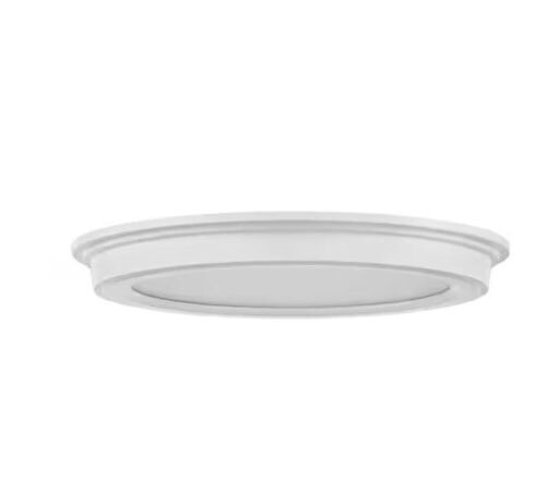 Commercial Electric 7 in. White Selectable LED Round Flush Mount, Low Profile Ceiling Light, 2-Pack - Lot 401