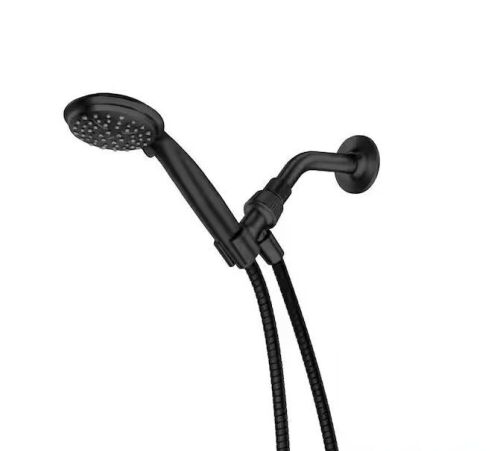 Lot of (2) MOEN Attune 6-Spray Patterns Wall Mount 4 in. Handheld Showerhead in Matte Black - Lot 403