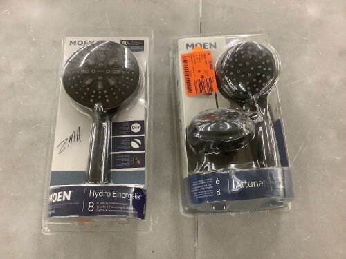 Lot of (2) MOEN Wall Mount Handheld Shower Head  - Lot 406