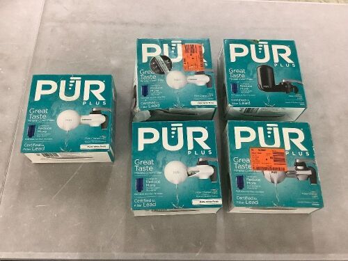 Lot of (5) PUR PLUS Faucet Mount Filtration System - Lot 507