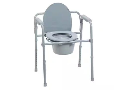 Drive Medical Folding Steel Bedside Commode - Lot 609
