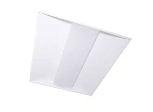 Lot of (2) Metalux 2 ft. x 2 ft. 51-Watt Equivalent Integrated LED White Center Lens Troffer, 4000K Bright White - Lot 701
