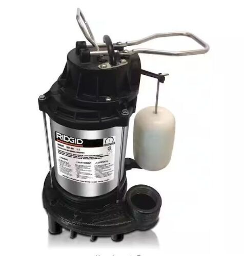 RIDGID 1 HP Stainless Steel Dual Suction Sump Pump - Lot 706
