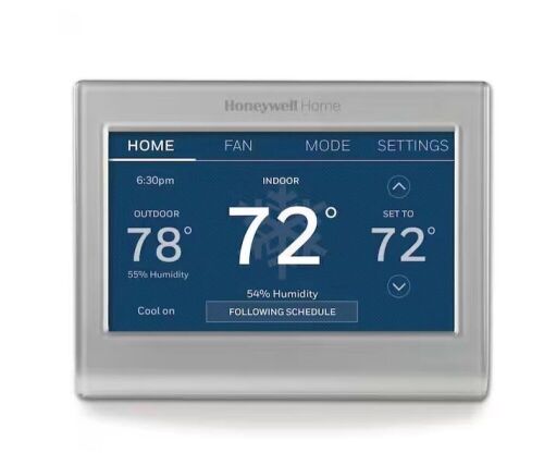 Honeywell Home Wi-Fi Smart Color 7-Day Programmable Smart Thermostat with Color-Changing Touchscreen Display - Lot 113