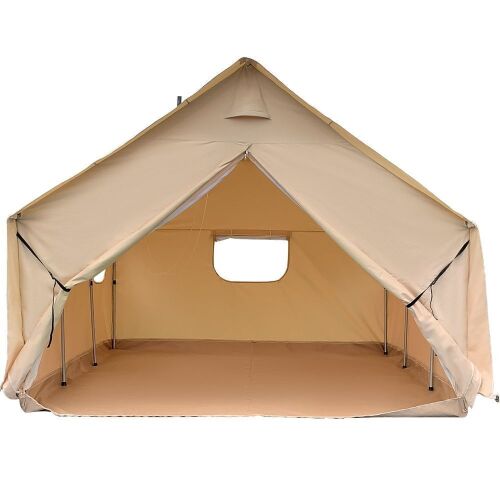 VEVOR Large Canvas Wall Tent with PVC Storm Flap, 12x14ft - Lot 10