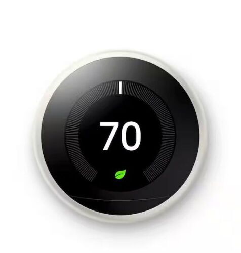 Google Nest Learning Smart Wi-Fi Thermostat, Temperature Sensor & Trim Kit - Lot 55