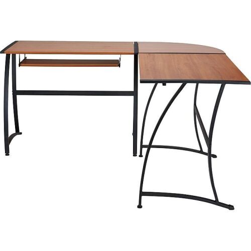 Staples Gillespie 62" W L-Shaped Computer Desk, Sonoma Cherry - Lot 44