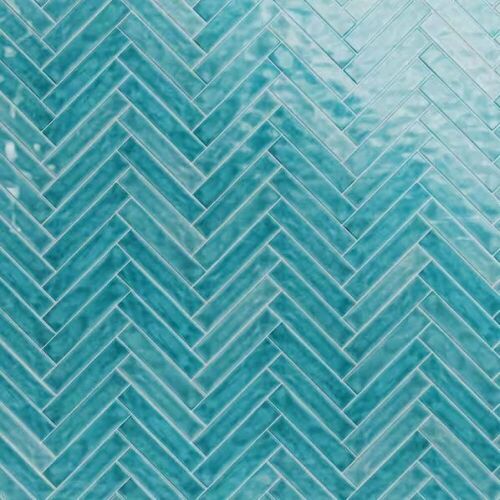 Lot of (10) Cases Ivy Hill Tile Newport Turquoise 2 in. x 10 in. x 11mm Polished Ceramic Subway Wall Tile (40 pieces / 5.38 sq. ft. / box) - Lot 30