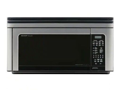 Sharp 1.1 cu. ft. Over-the-Range Convection Microwave Oven in Stainless Steel - Lot 29