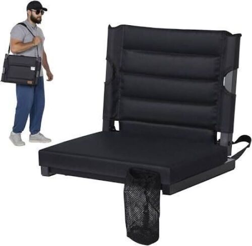 LOENIY Folding Stadium Seats for Bleachers with Back Support - Lot 145