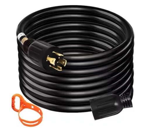 VEVOR 40 ft. Generator Extension Cord 30 Amp 125/250 Volt Generator Cord Generator Extension Cord with Twist Lock Connectors - Lot 153
