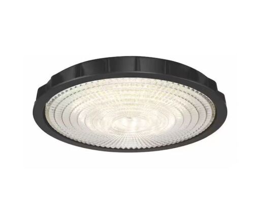 Commercial Electric 3470 Lumen LED High Velocity Matte Black Ceiling Fan Integrated Light Kit with CCT 40-Watt - Lot 154
