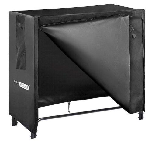 VIVOHOME 4 ft. Waterproof 600D Oxford Outdoor Firewood Rack Cover with Zipper and Tapes - Lot 178