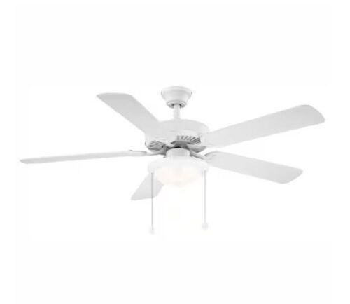 Trice 52 in. LED Matte White Ceiling Fan - Lot 264