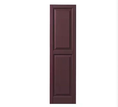 Lot of (2) Ply Gem 15 in. x 55 in. Raised Panel Polypropylene Shutters Pair in Vineyard Red - Lot 273