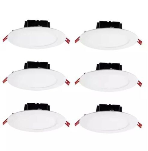 Commercial Electric Box on Top Integrated LED 6 in Round Canless Recessed Light, White Soft White 6-Pack - Lot 285